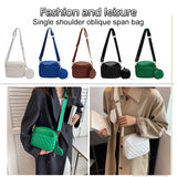Ciing PU Leather 2pcs Composite Bags Solid Color Fashion Women Shoulder Bags Casual Small Crossbody Bags Handbags with Round Purse