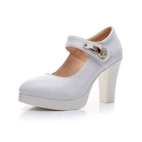 Ciing Women High Heels Block Heels Gold Silver Wedding Shoes Women Pumps Rhinestone 10cm Party Dress Shoe Plus Size 44