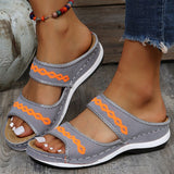 Ciing Women Sandals Breathable Mesh Summer Shoes For Women Low Heels Sandalias Mujer Beach Slippers Sandals Summer Footwear Female