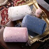 Ciing Soft Velvet Girl Makeup Bag Organizer Lipstick Storage Bag Women Toiletry Beauty Make Up Case Pouch Portable Cosmetic Bag