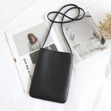Ciing Crossbody Bags for Women Fashion Simple Soft Surface Literary Casual One Shoulder Vertical Mobile Phone Bag
