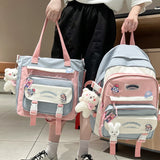 Ciing New School Bags For Girls Kids Cute Printing School Backpack set Teenagers Schoolbags Fashion Girl kawaii Backpacks Satchel