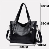 Ciing Women Vintage Handbag Purses Large Capacity Shoulder Messenger Bag Luxury Designer Crossbody Top-handle Tote Bag for Female
