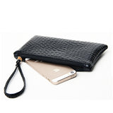 Ciing 1PC Women PU Clutch Long Casual Wallet  Litchi Grain Coin Purse Female Bag Wrist Bags Zipper Phone Pocket Credit Card Holder