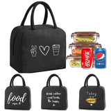 Ciing Lunch Carry Bag Insulated Thermal Portable Bags for Women Children School Trip lunch Picnic Dinner Cooler food Canvas Handbags