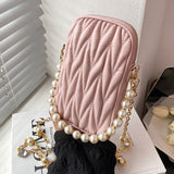 Ciing Fashion Mini Shoulder Bag Women PU Leather Crossbody Bag New Handbag Card Holder Cellphone Messenger Bag Zipper Wallet