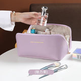 Ciing Large Travel Cosmetic Bag for Women Leather Makeup Organizer Female Toiletry Kit Bags Make Up Case Storage Pouch Luxury Lady Box