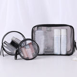 Ciing Travel Women Transparent Cosmetic Bag Fashion Small Large Clear PVC Makeup Bag Beauty Case Bath Wash Organizer Zipper Pouch