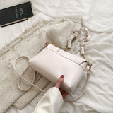 Ciing Korean Style Fashion Simple Designer Handbag Spring PU Leather Women Shopper Luxury Brand Underarm Shoulder Crossbody Bags