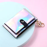 Ciing New Laser Women Wallets Fashion Keychain Zipper Coin Purse Mini Small Money Bag Credit Card Holder