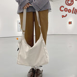 Ciing Nylon Large Capacity Women Crossbody Shoulder Bag Summer Waterproof Zipper Ladies Messenger Bag Student School Bags Canvas Bags