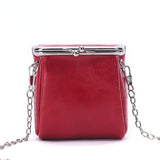 Crossbody Bag for Women Leather Ladies Lipstick Bag Multi-function Retro Small Coin Purse Buckle Wallet Fashion Simple