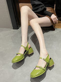 Ciing Office Lady Sandals Woman Spring Casual Elegant Pure Color Shoes Non-slip Korean Style Medium Heel Female Shoes Design Chic
