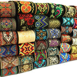 Ciing HOT 3 Yards 5CM Vintage Ethnic Embroidery Lace Ribbon Boho Lace Trim DIY Clothes Bag Accessories Embroidered Fabric Custom
