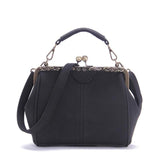 Ciing Vintage Shoulder Bags Women Matte Pu Leather Clip Women Messenger Bag Small Brand Designer Female Handbag Ladies Sac