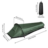 Ciing Camping ultralight tent, travel backpack single tent, army green tent 100% waterproof sleeping bag