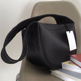 Ciing Women Fashion Casual Hobo Bags Black Shoulder Crossbody Bag Female Large Capacity Handbag Woman Wide Strap Underarm Bag New