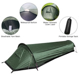 Ciing Camping ultralight tent, travel backpack single tent, army green tent 100% waterproof sleeping bag
