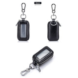 Ciing Vintage Genuine Leather Car Key Bag Small Coin Purse Wallets Men Women Keys Organizer Keychain Double zipper Cover Key Case