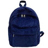 Ciing Corduroy Backpack Fashion Women School Backpack Pure Color Shoulder Bag Teenger Girl Travel Bags Female Mochila Striped Rucksack